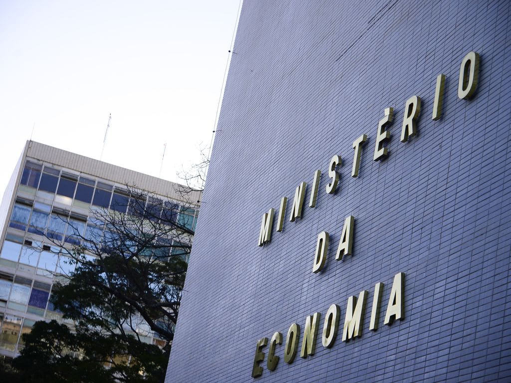 Fachada do Ministério da economia na Esplanada dos Ministério da Economia