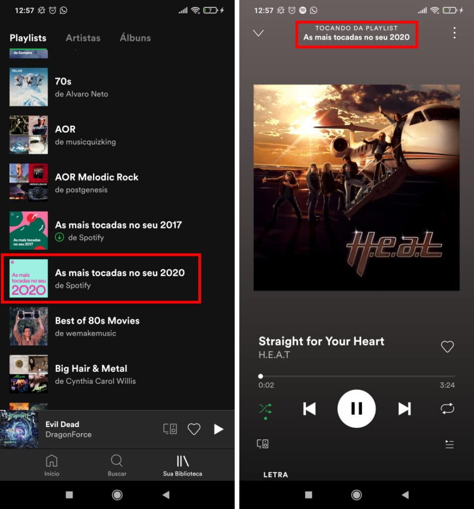 Como fazer a retrospectiva do Spotify de 2020 - Passo 6