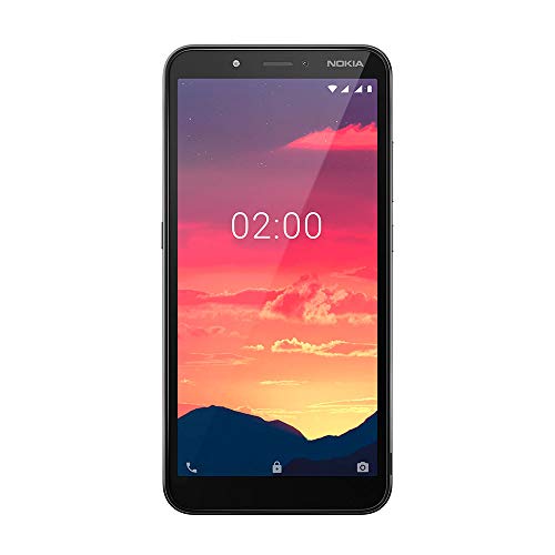 Smartphone Nokia C2 32GB 1GB RAM Tela de 5,7 Pol. HD+ Câmera Traseira 5MP + Flash Frontal Preto NK010