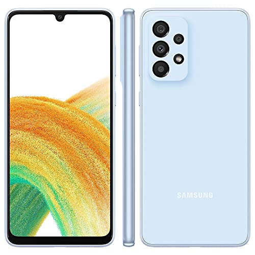 Smartphone Samsung Galaxy A33 128GB 5G - Azul, Câmera Quadrupla 48MP + Selfie 13MP, RAM 6GB, Tela 6.4"