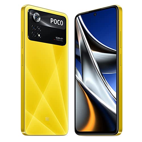 Smartphone Xiaomi POCO X4 Pro 5G POCO Yellow 8GB RAM 256GB ROM- Tela AMOLED FHD+ de 6,67", taxa de atualização de 120 Hz, tecnologia 5G, processador Qualcomm® Snapdragon® 695, sistema